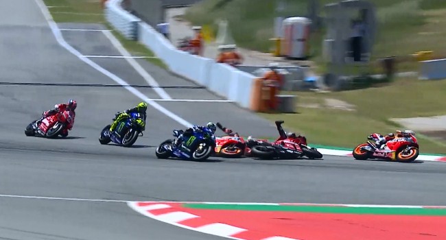 Penjelasan Lorenzo Tentang Penyebab Kecelakaan Beruntun MotoGP Catalunya