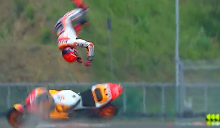 Honda Tak Tahu Penyebab Kecelakaan Brutal Marquez di Mandalika