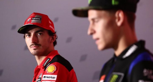 Saya Bisa Menang Tanpa Bantuan Team Order – NontonMotoGP 6 Memanas! Bagnaia Peringatkan Quartararo: Saya Bisa Menang Tanpa Bantuan Team Order