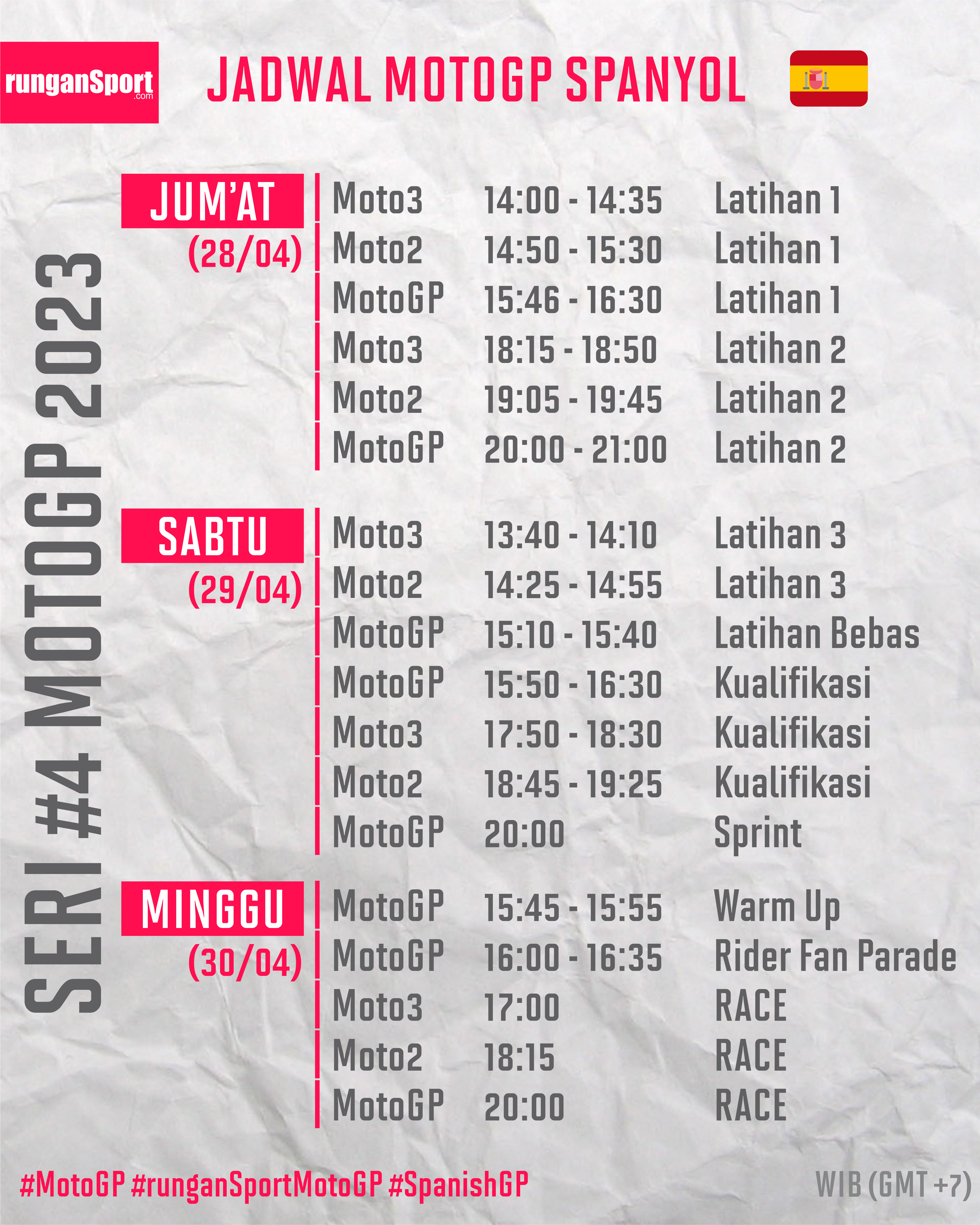 Jadwal Race MotoGP Spanyol 2023 – NontonMotoGP 9 runganSport.com