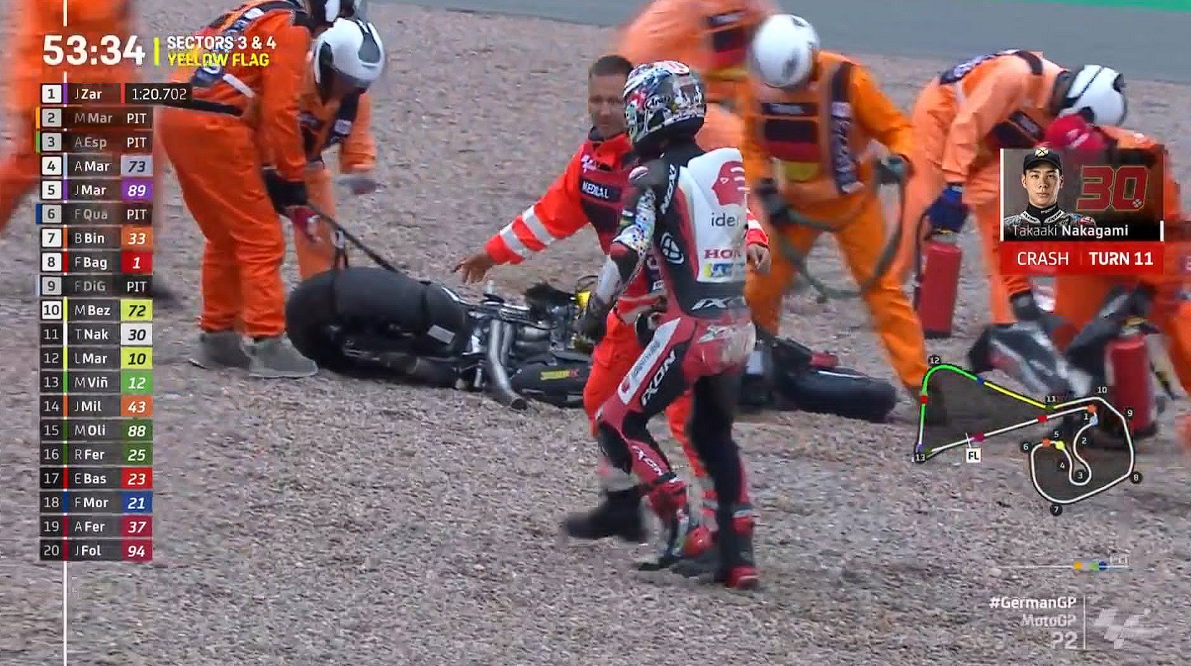 Baru Sekali Pakai, Nakagami Hancurkan Sasis Kalex – NontonMotoGP 6 MotoGP Jerman: Baru Sekali Pakai, Nakagami Hancurkan Sasis Kalex