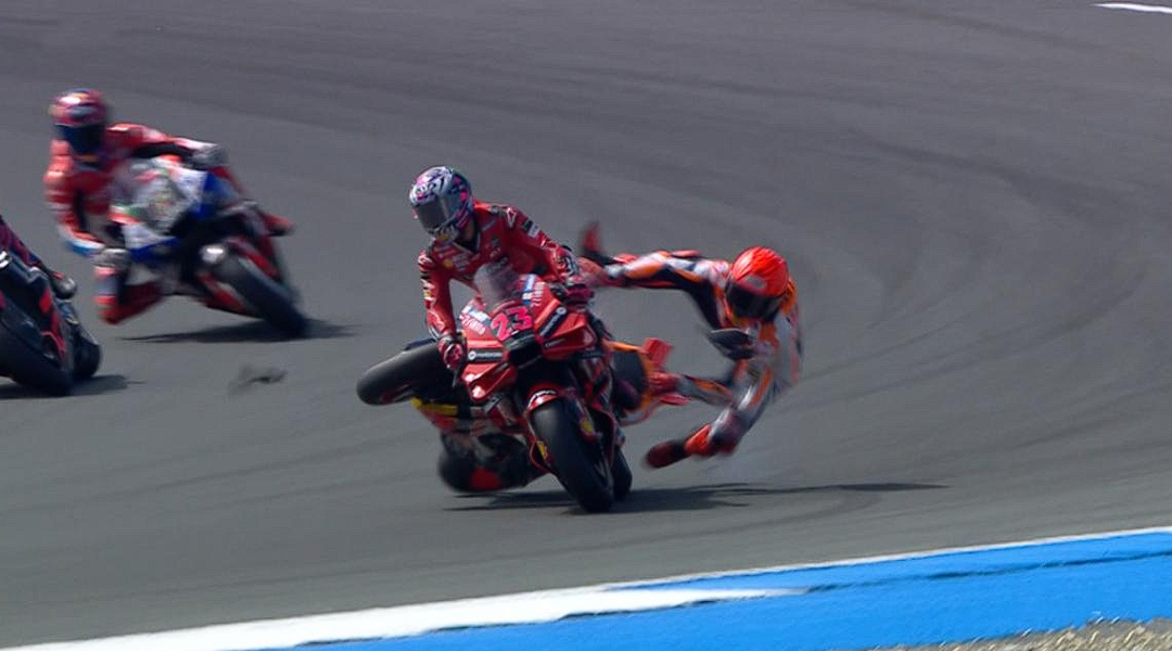 MotoGP Belanda: Bastianini Tak Masalah Ditabrak Marquez, Namanya Juga Balapan