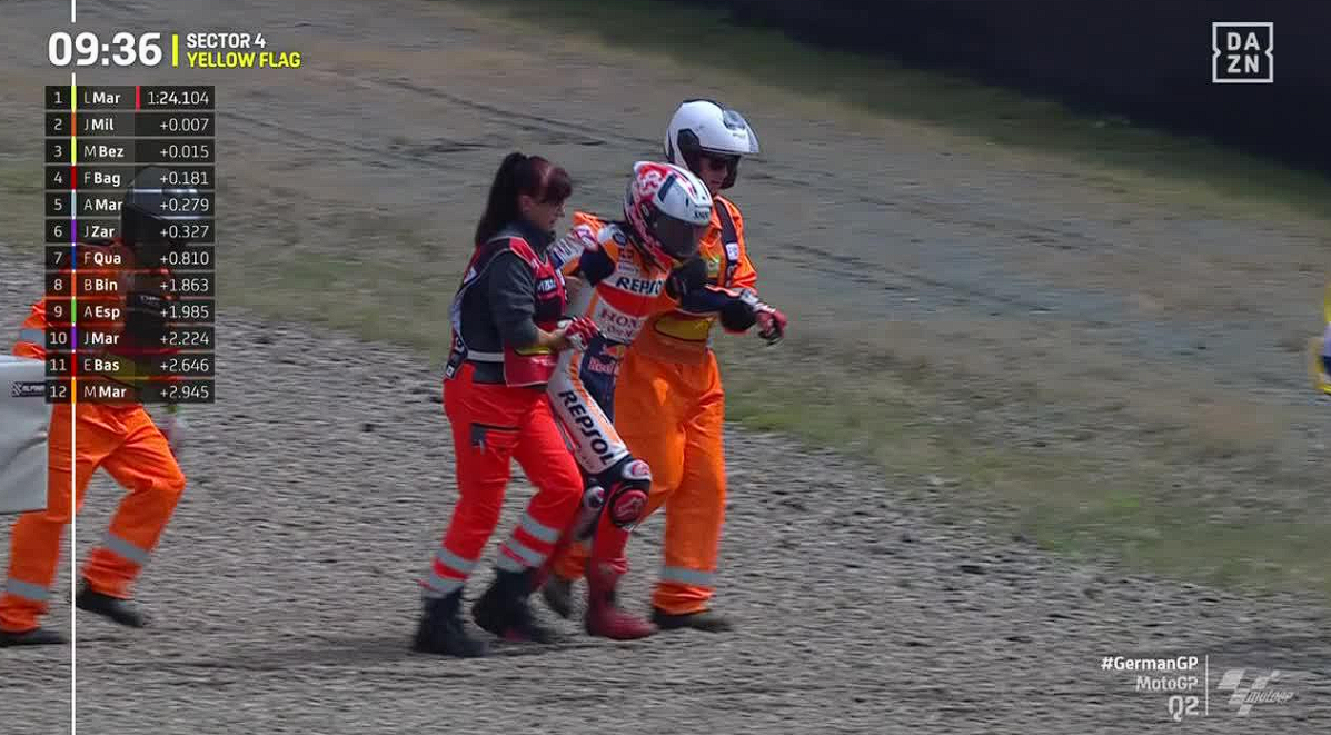 Cedera Baru Marquez Terungkap, Retak Rusuk Lima Kali Jatuh – NontonMotoGP 6 MotoGP Belanda: Cedera Baru Marquez Terungkap, Retak Rusuk Lima Kali Jatuh