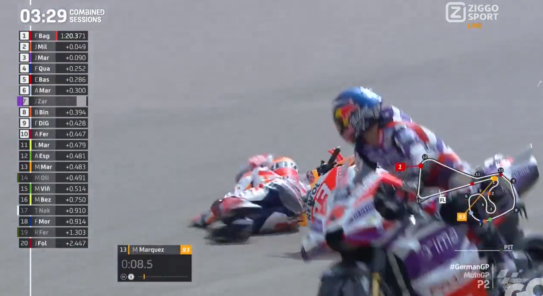 Harusnya Dia Hindari Tabrakan – NontonMotoGP 6 MotoGP Jerman: Marquez Salahkan Zarco: Harusnya Dia Hindari Tabrakan