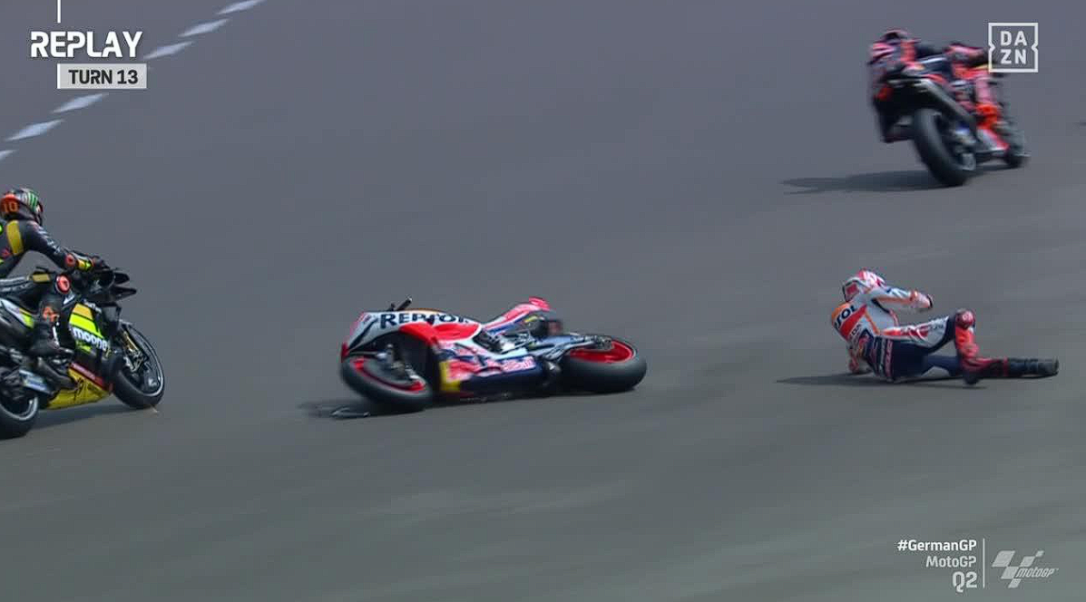 Kebanyakan Jatuh, Marquez Copot Sayap Motor Mir Karena Kehabisan Spare Part – NontonMotoGP 6 MotoGP Jerman: Kebanyakan Jatuh, Marquez Copot Sayap Motor Mir Karena Kehabisan Spare Part